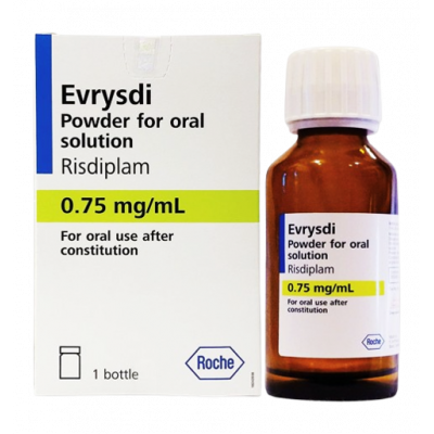 EVRYSDI 60 MG / 80 ML ( RISDIPLAM 0.75 MG / ML ) POWDER FOR ORAL SOLUTION 80 ML BOTTLE